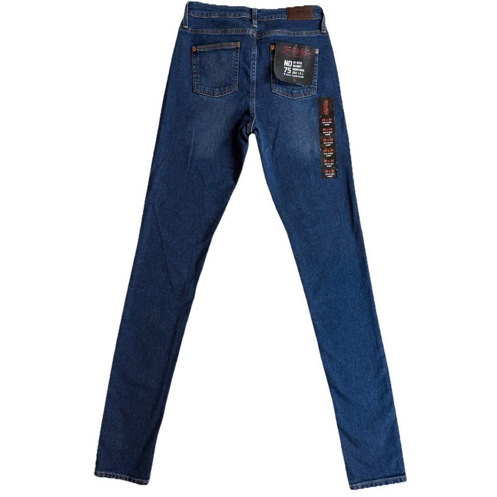 Smith & Rouge-Women's, No. 75, High Rise, Skinny, Dark, Long, Jeans. Size-28x34